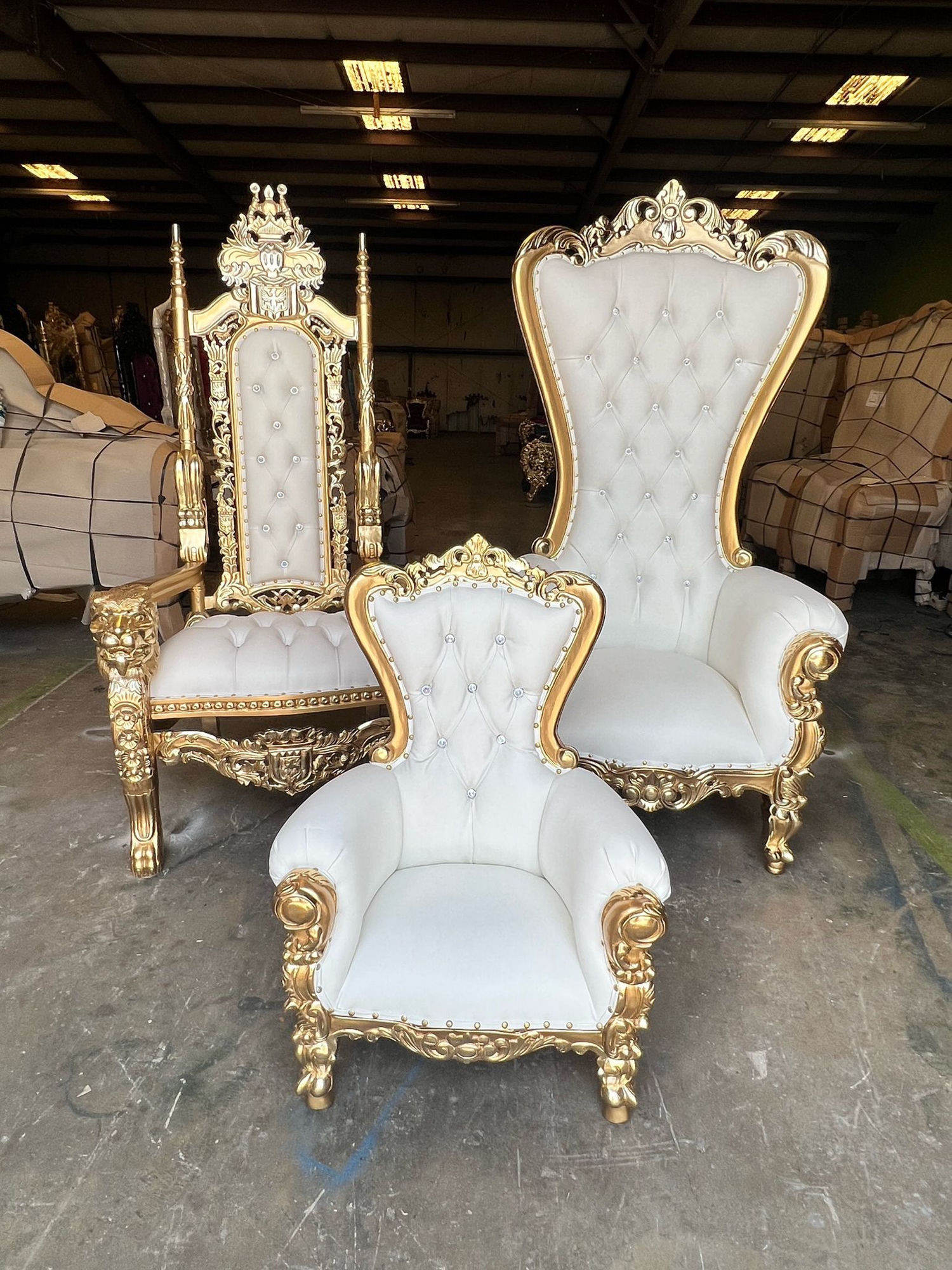 Royal Throne collection in the Monroe warehouse